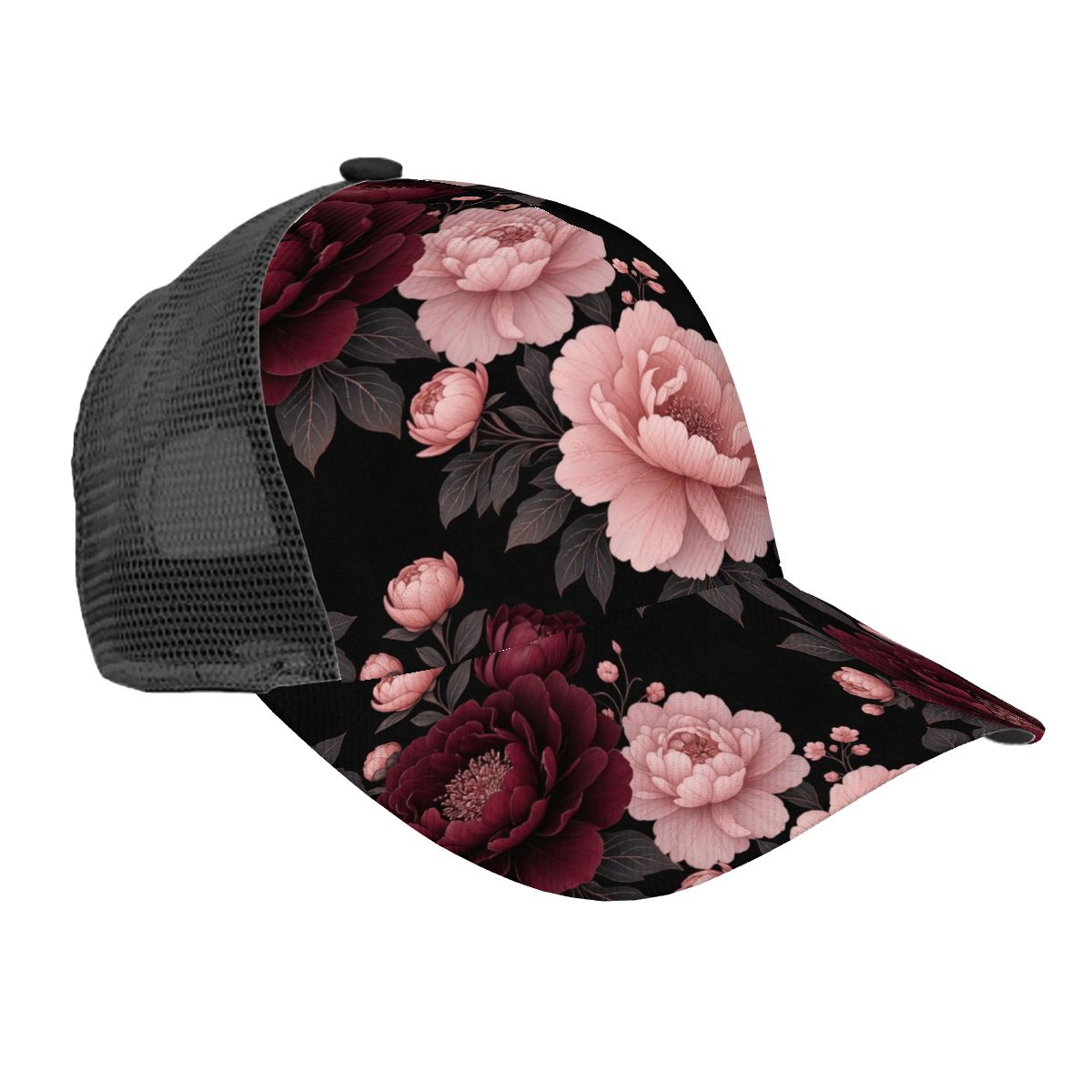 Mesh Baseball Cap (Full Pattern) 01peoniegardenaop