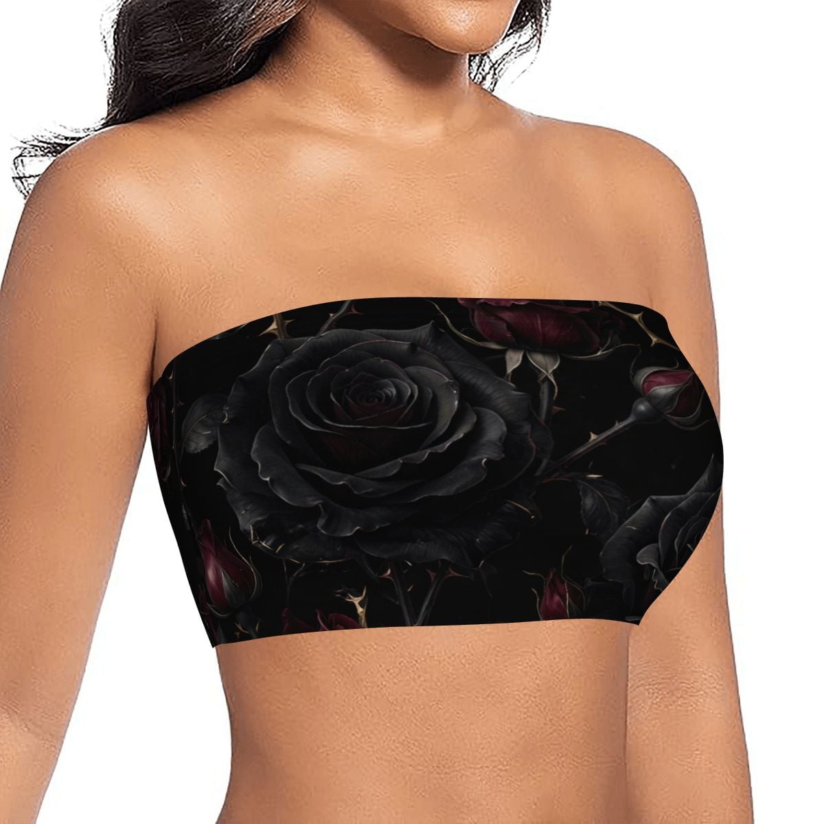 Women's Strapless Tube Top 09noirroseaopbezfald