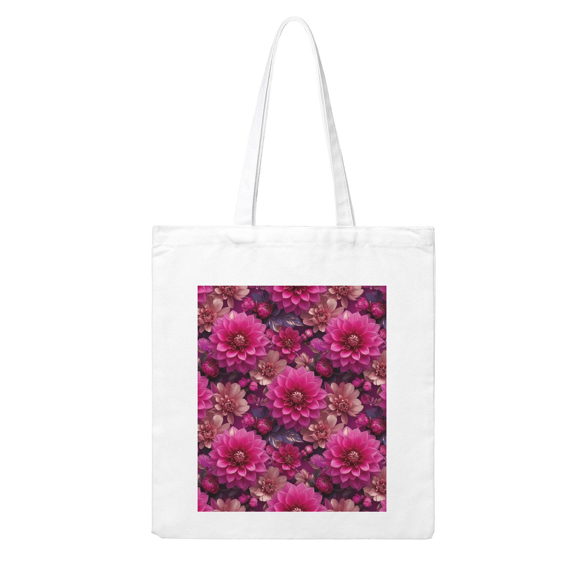 Dalie Fuksja — Canvas tote