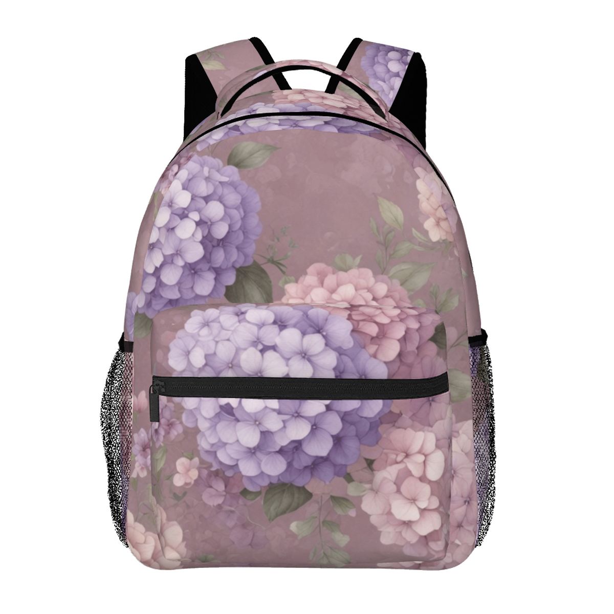 School Casual Outdoor Backpack 08hortensjelawendaaop