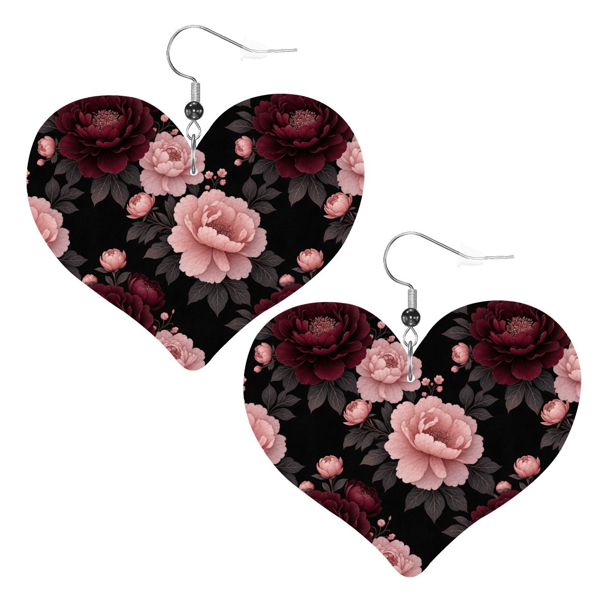 Heart Shape Leather Earrings