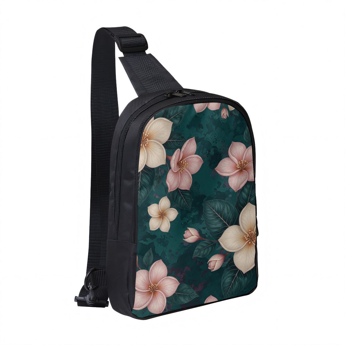 Double Layer CrossBody Bag Chest Bag 10plumeriatropikaop