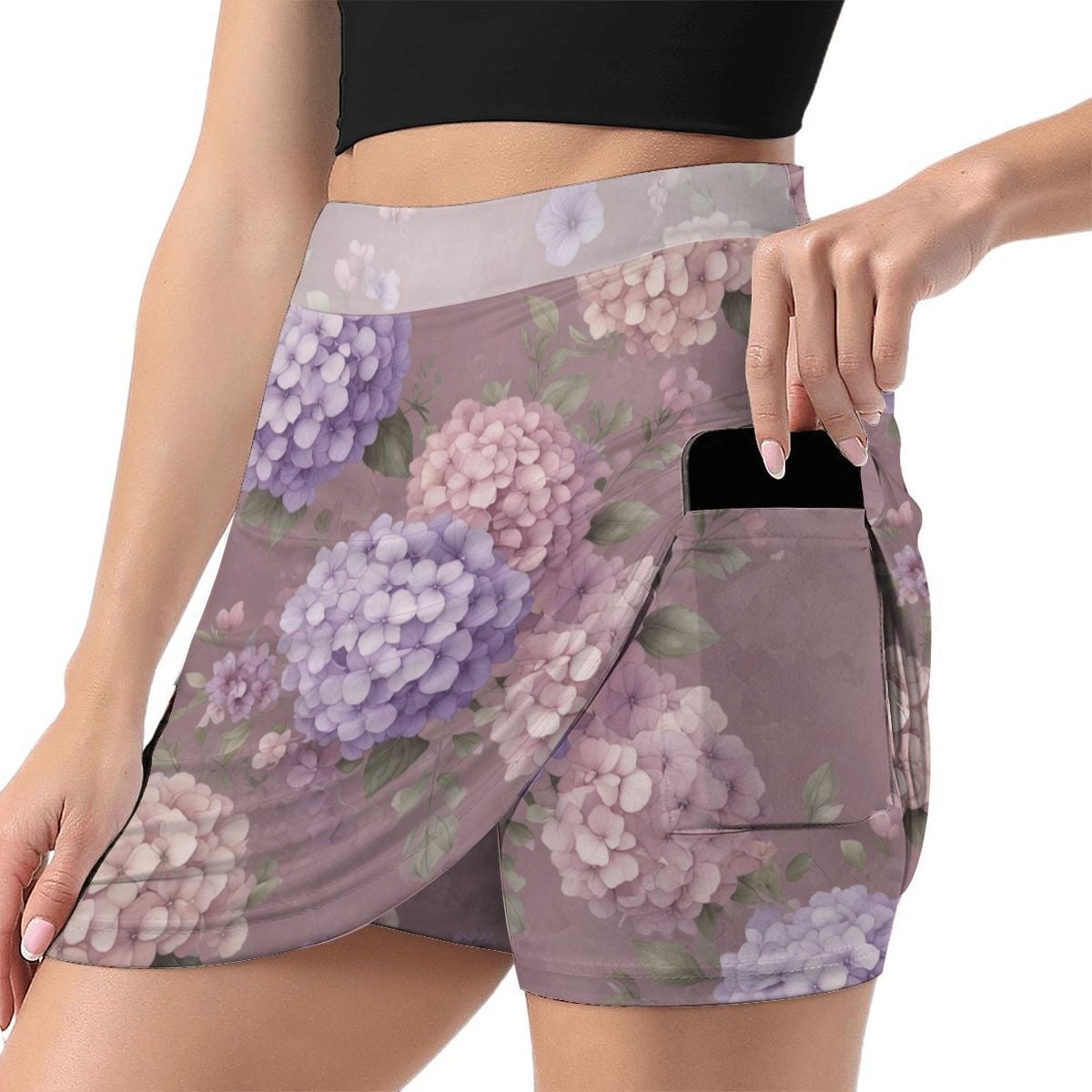 ALine Skort With Pocket 08hortensjelawendaaop
