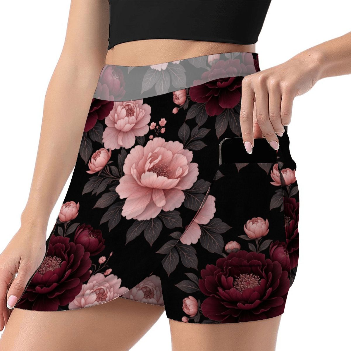 ALine Skort With Pocket 01peoniegardenaop