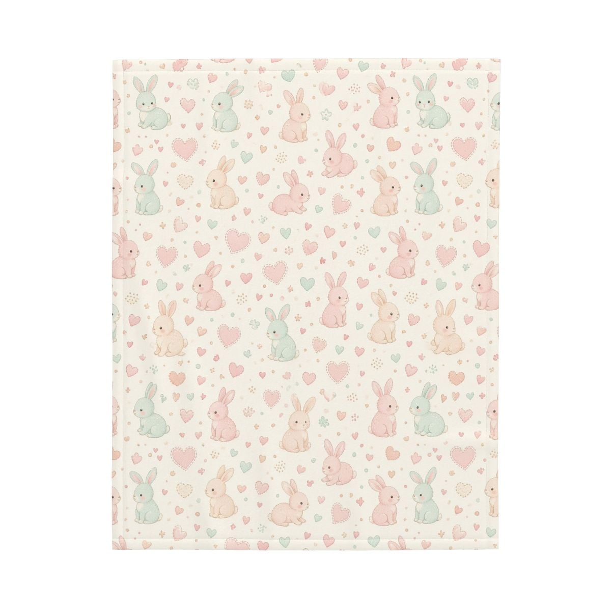 Large Baby Blanket kroliczkiserca