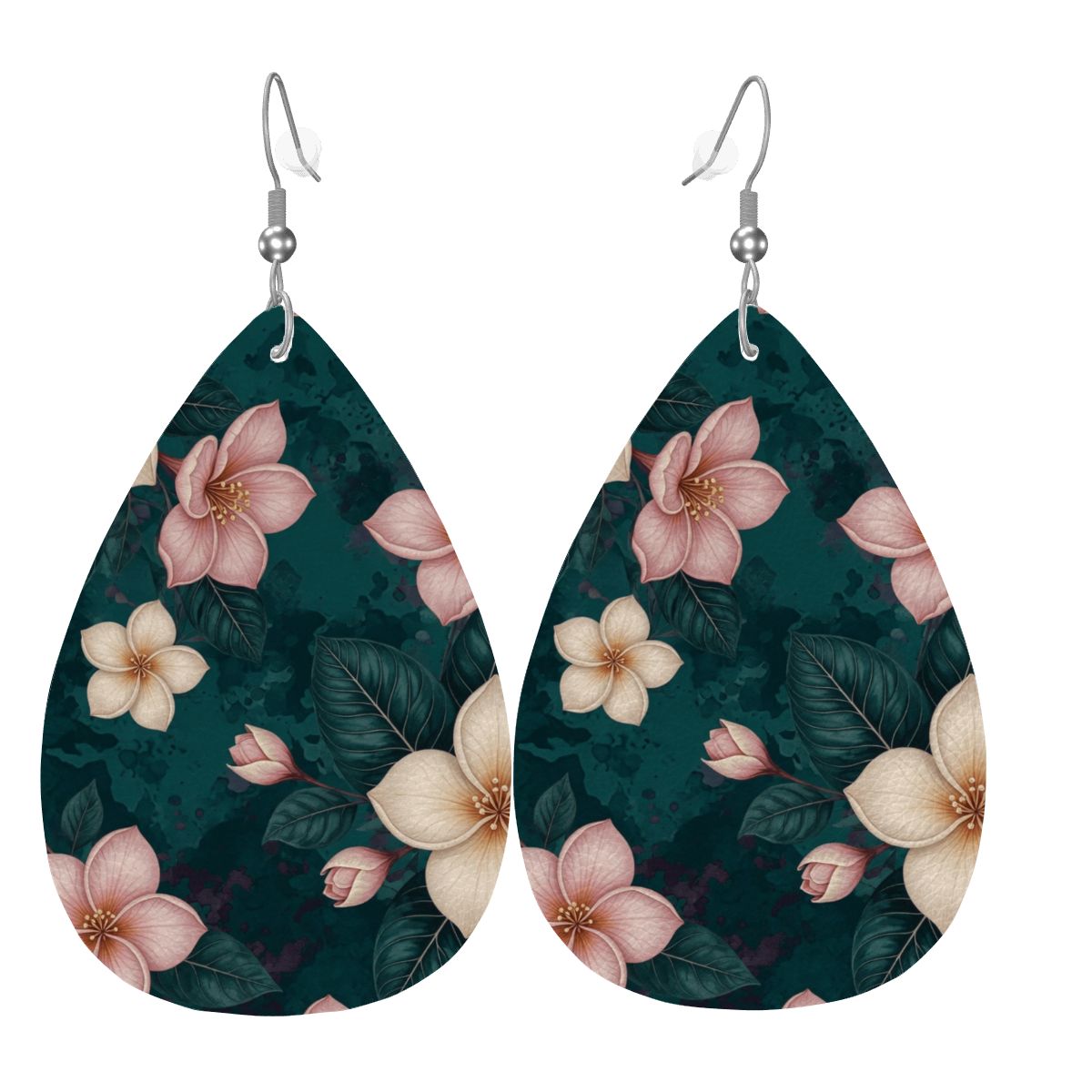 Leather Teardrop Earrings