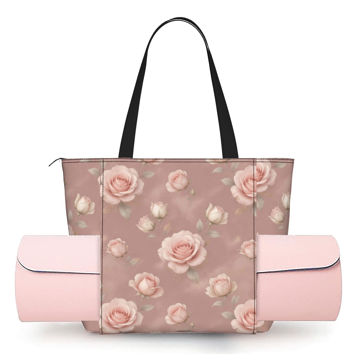 Yoga Bag with Yoga Mat Carrier 02rozeblushaop