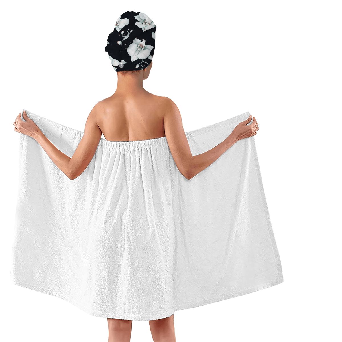 Microfiber Hair Towel Wrap 03orchideenocaop