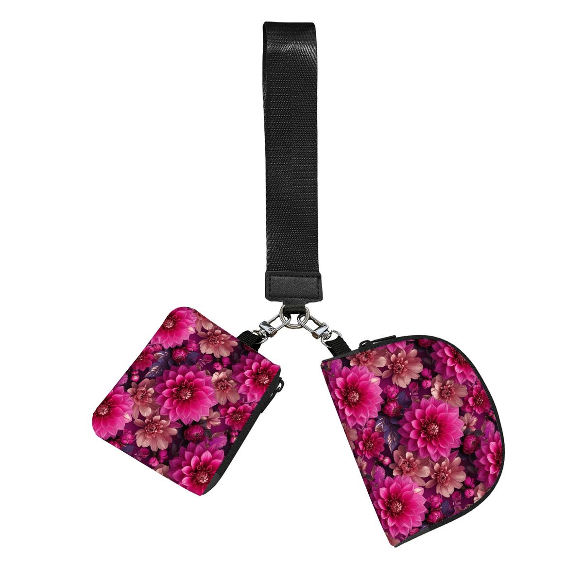 Dual Pouch Keychain Wristlet Wallet 07daliefuksjaaop
