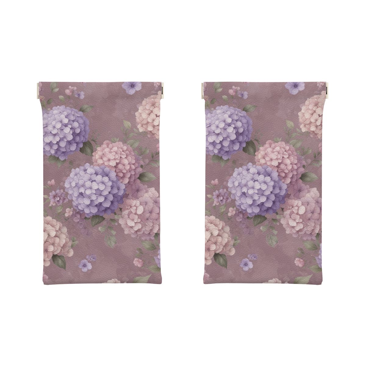 Squeeze Top Leather Glasses Case 08hortensjelawendaaop