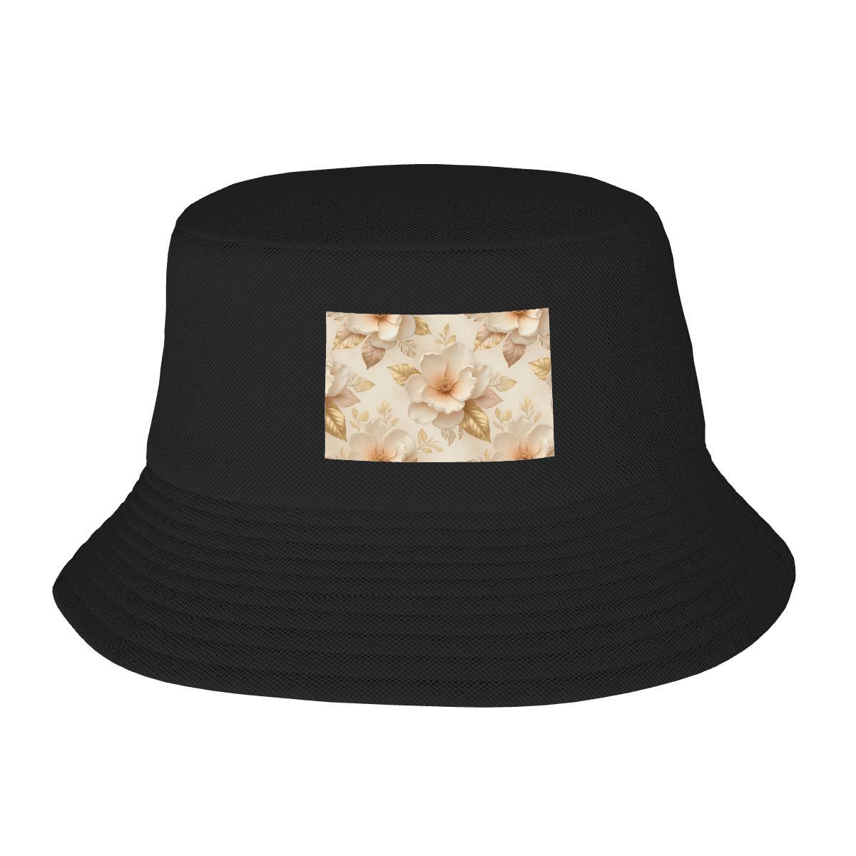 Double Layer Bucket Hat (Area Pattern) 04magnoliechampagneaop