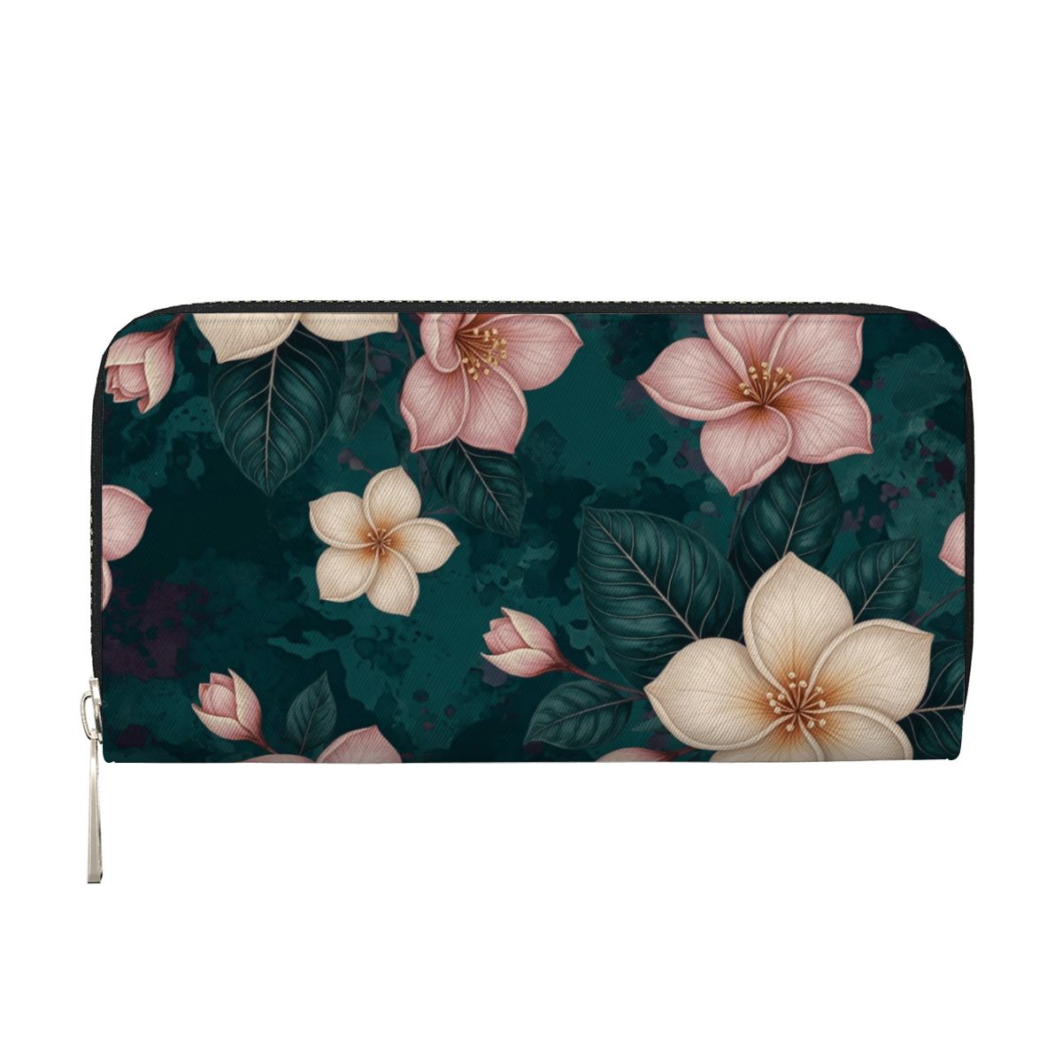 Long Leather Clutch Wallet 10plumeriatropikaop