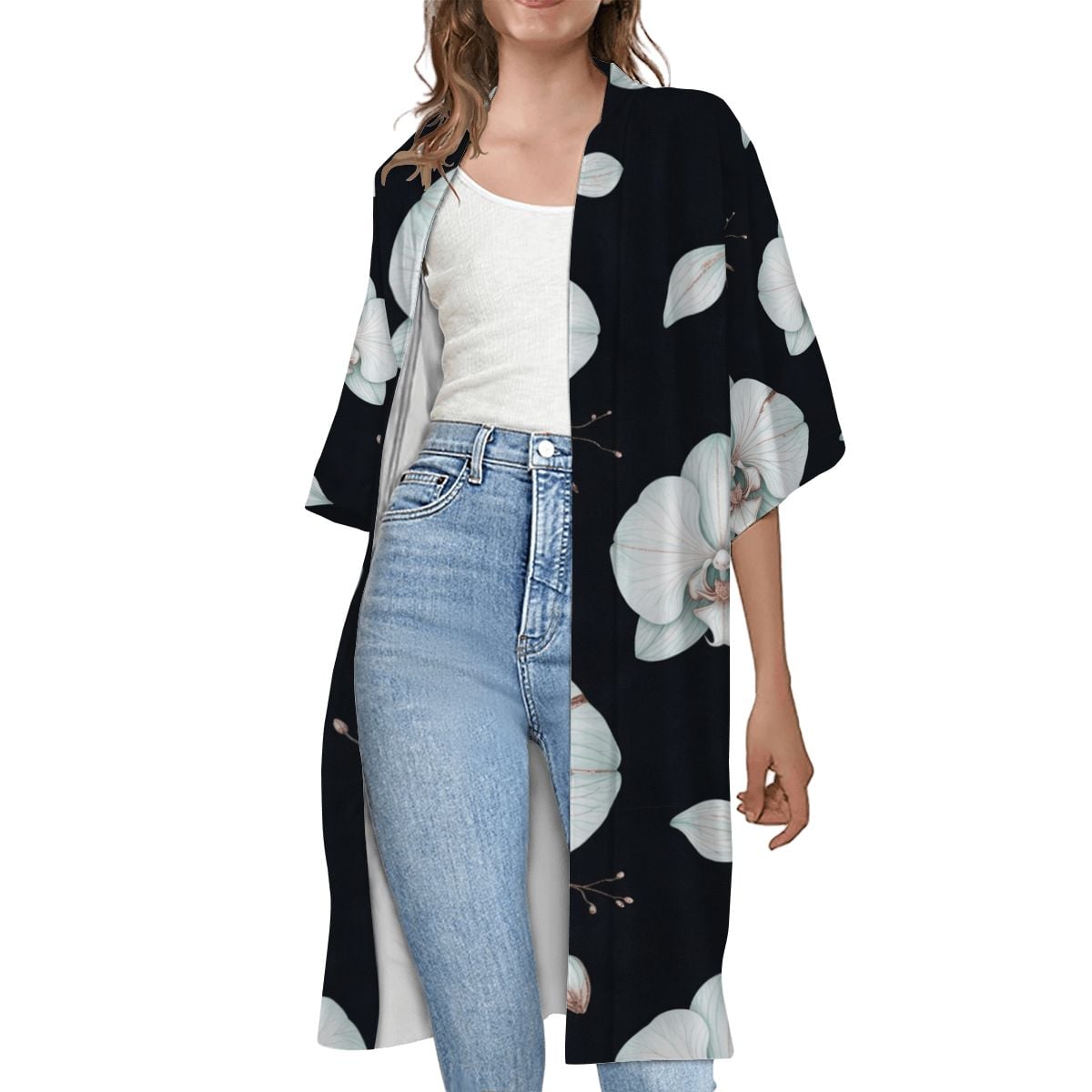 Women's Short Sleeve Cape 03orchideenocaop