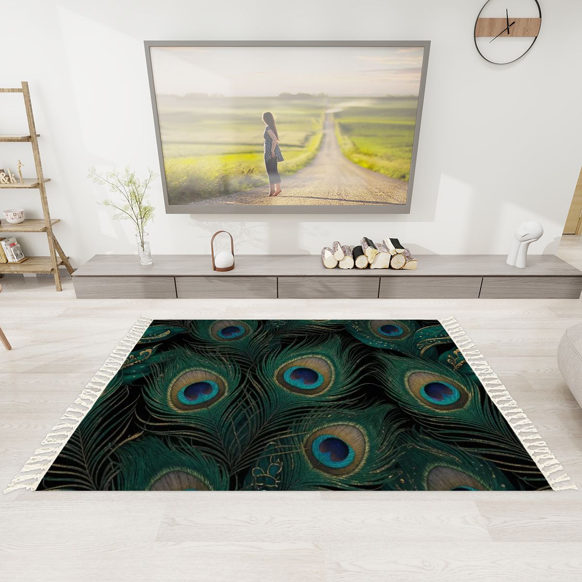 Paw Szmaragd — Rug with tassels
