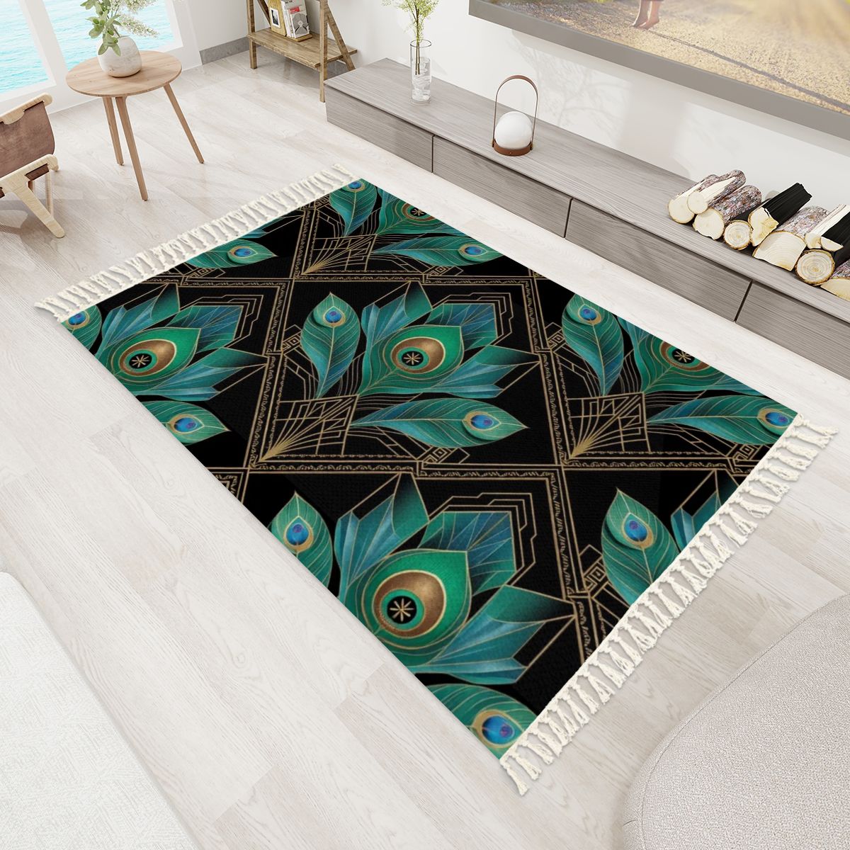 Paw Deco — Rug with tassels