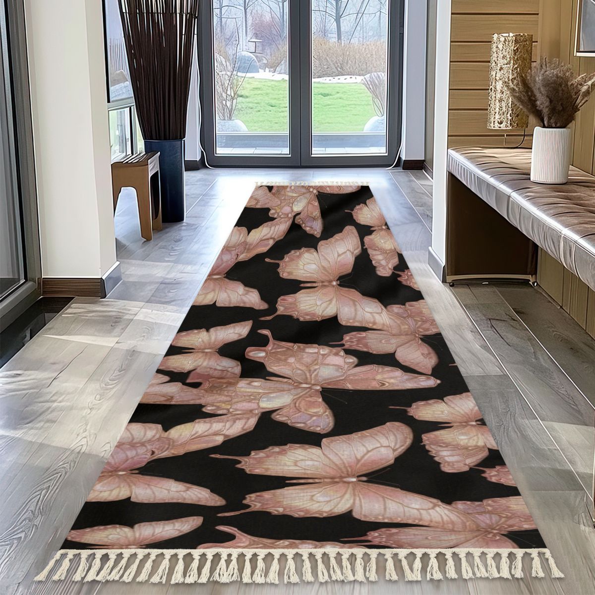 Motyle Rosegold — Runner rug