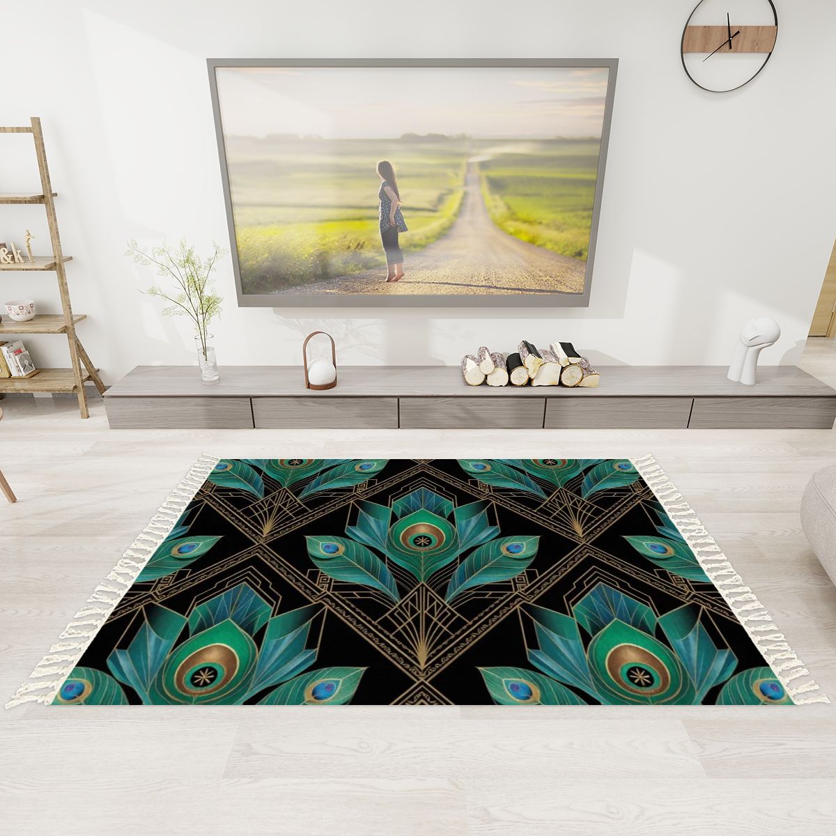 Paw Deco — Rug with tassels