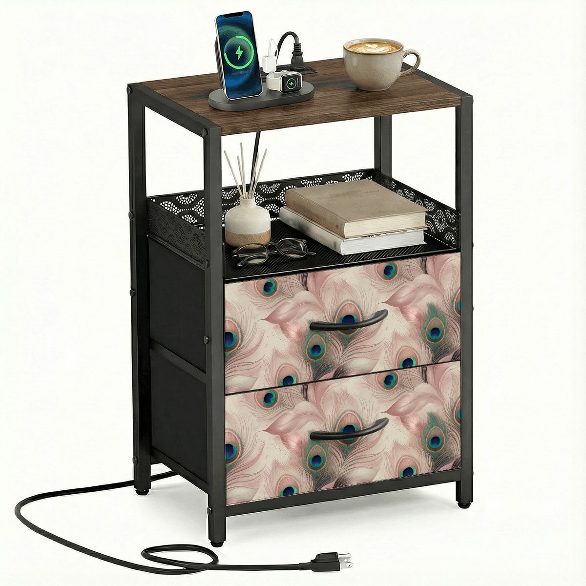 2Drawer Bedside Table 05pawblush