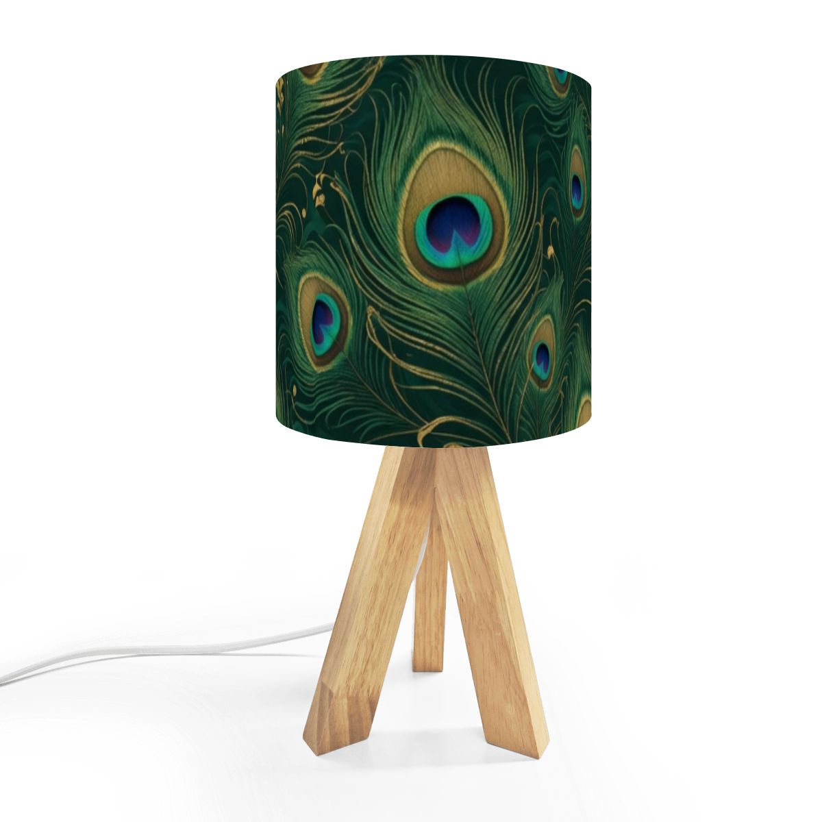 Paw Teal Gold — Lampe de table trépied