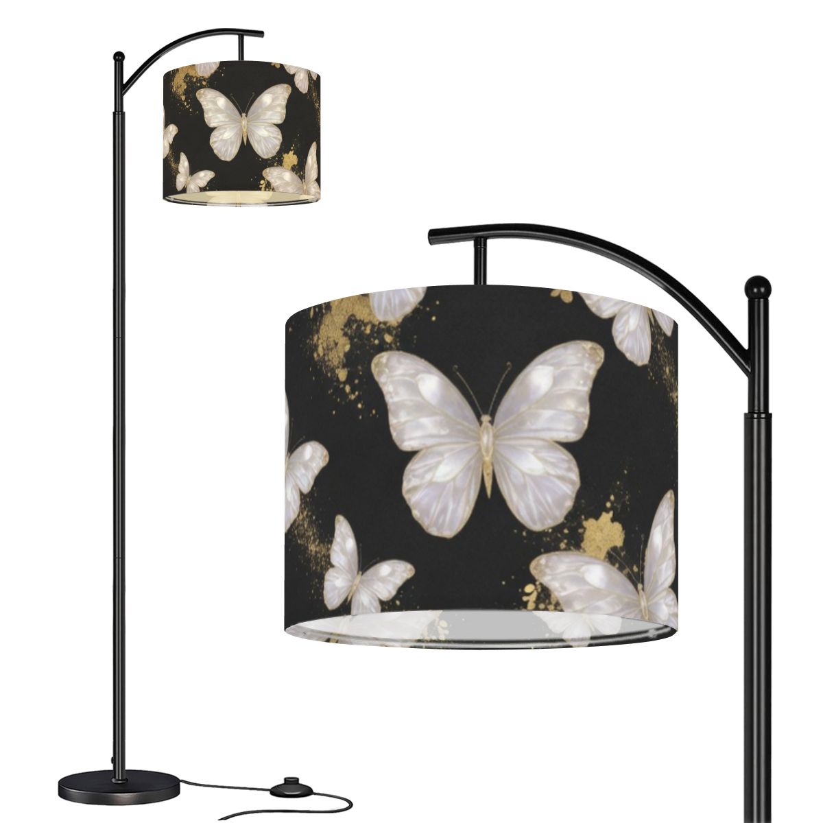 Motyle Perla — Arc floor lamp