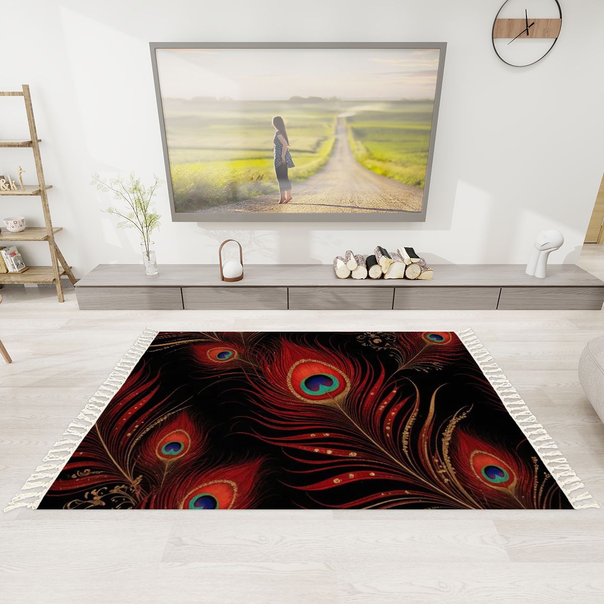 Paw Rubin — Rug with tassels