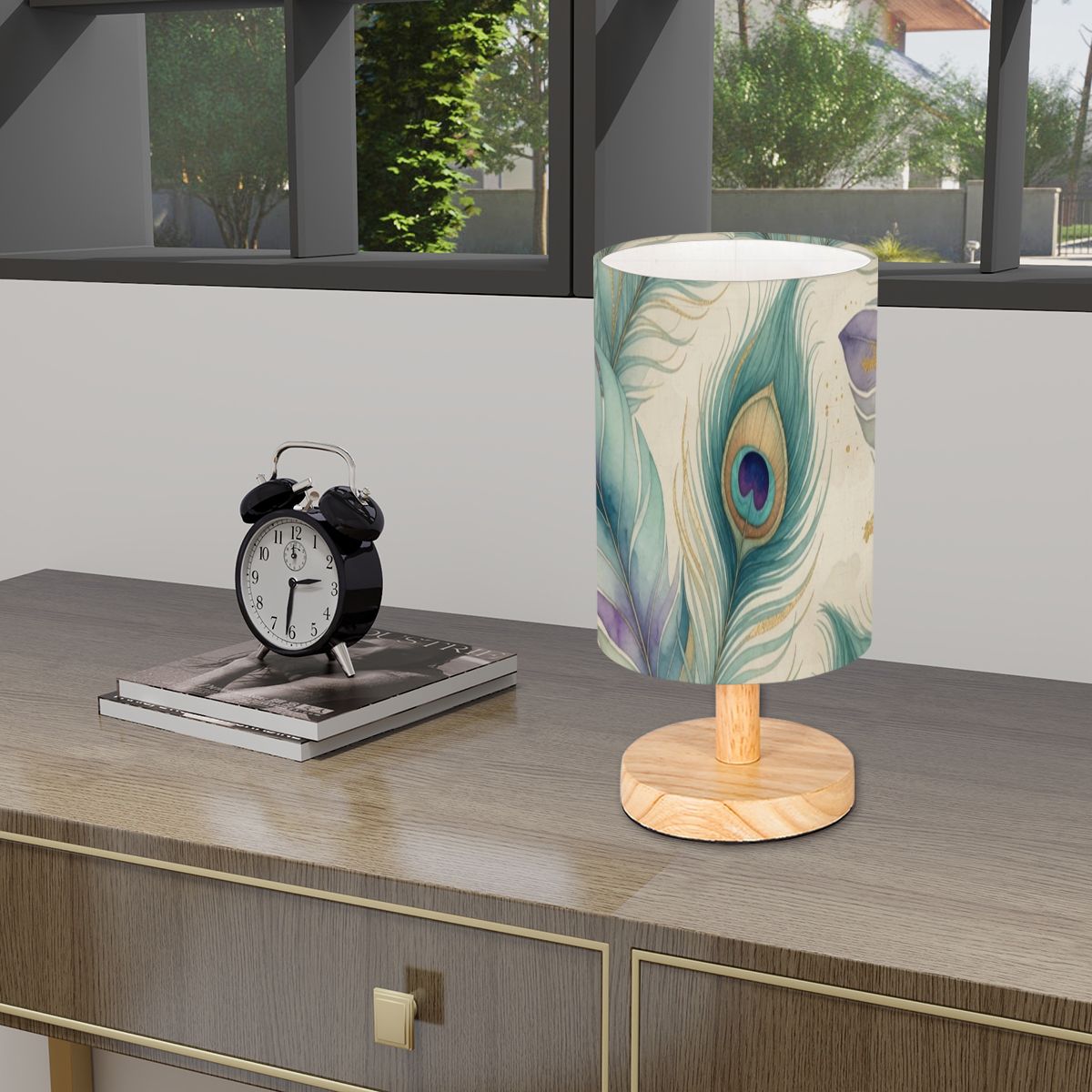 Paw Akwarela — Lampa stołowa cylindryczna