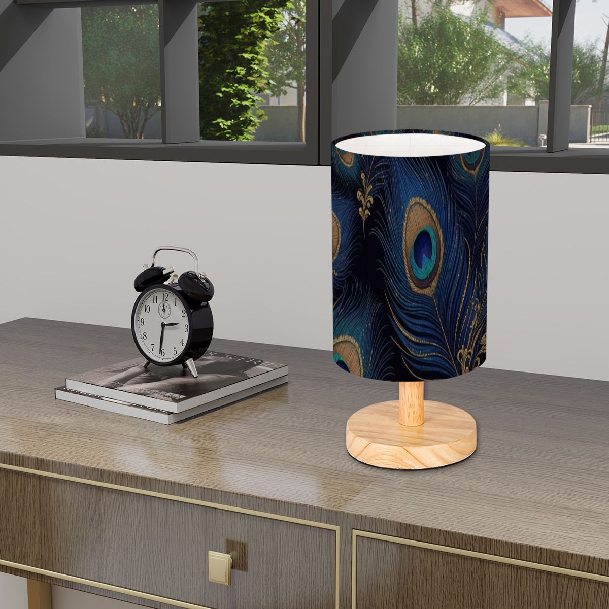 Paw Granat — Lampa stołowa cylindryczna