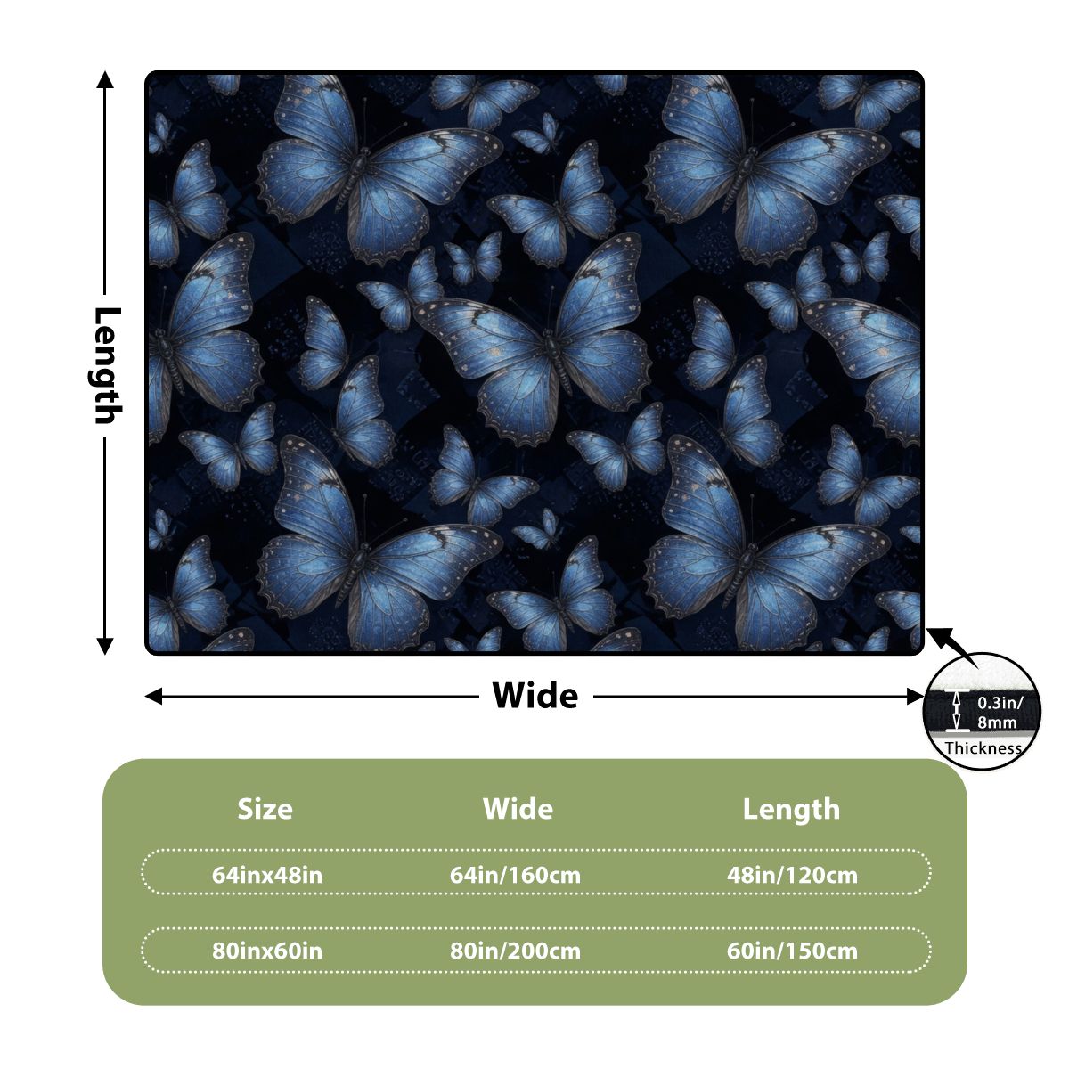 Motyle Morpho — Rug