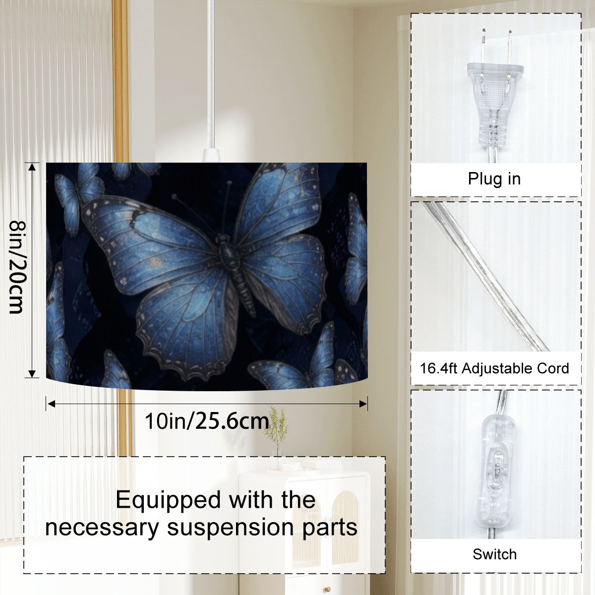 Motyle Morpho — Kronleuchter