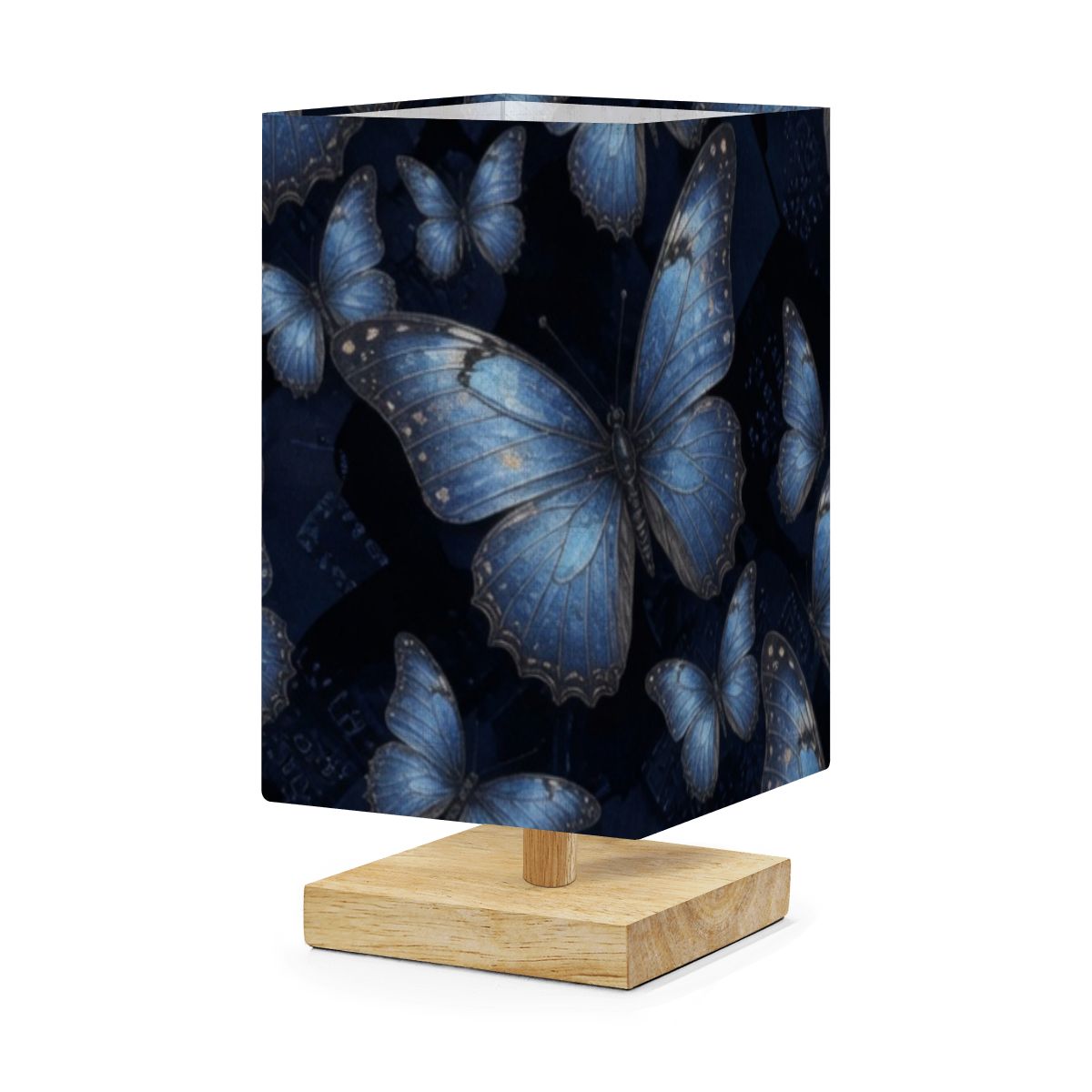 Motyle Morpho — Quadratische Tischlampe