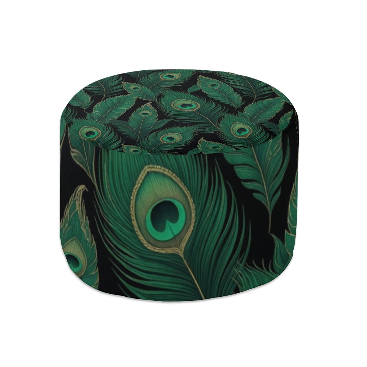 Round Pouf Ottoman 17pawliscie
