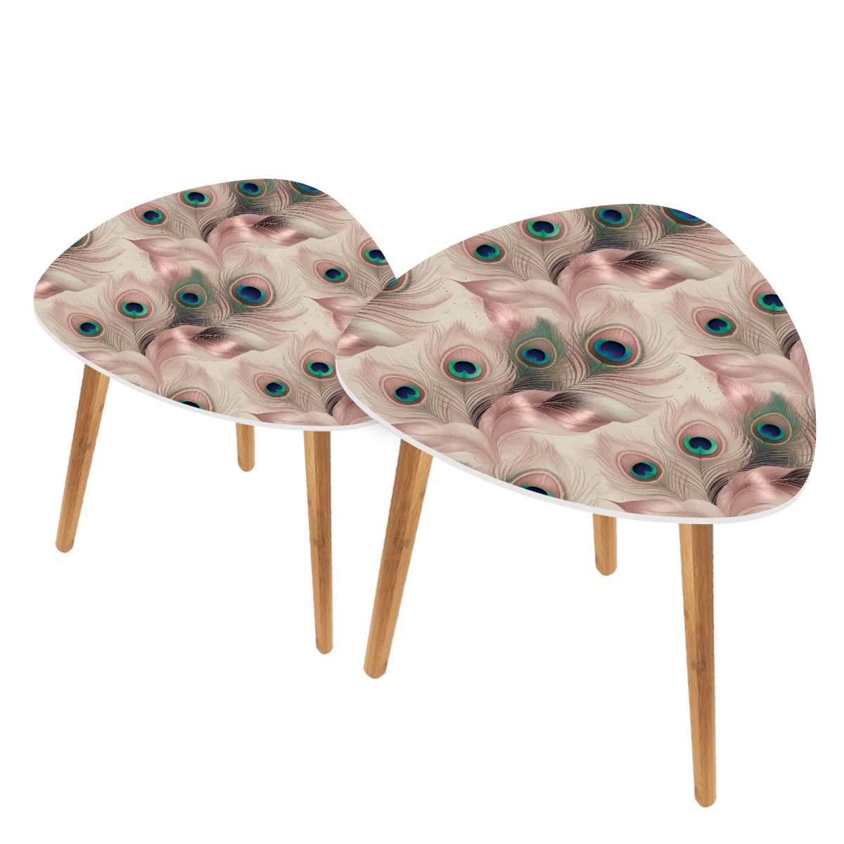 Triangle Coffee Table Set of 2 05pawblush