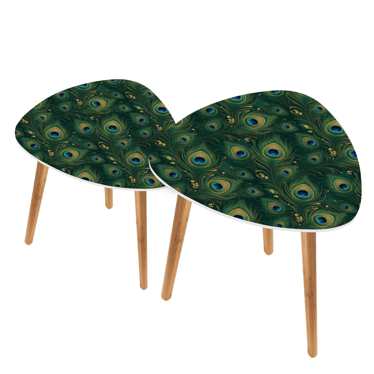 Triangle Coffee Table Set of 2 01pawtealgold