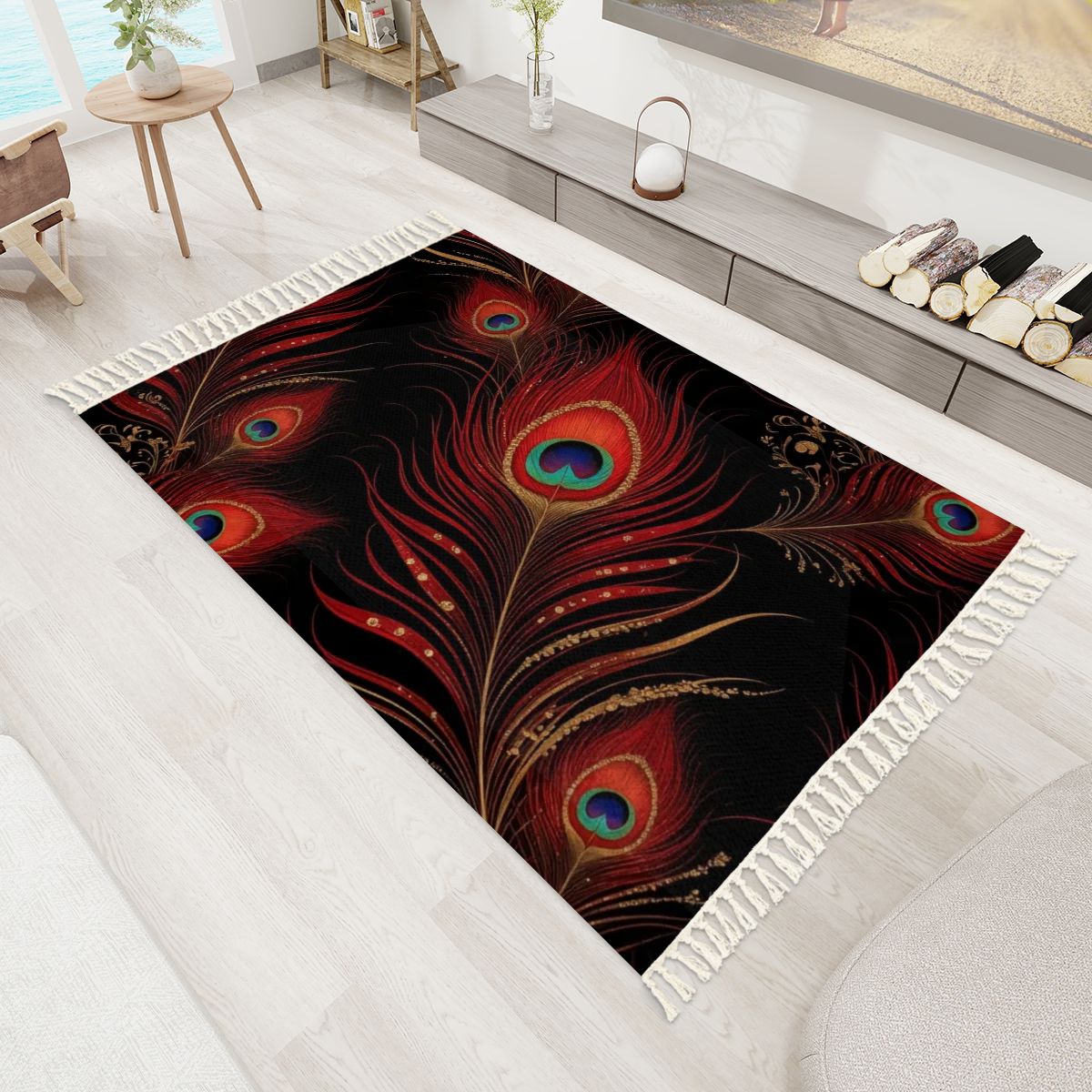 Paw Rubin — Rug with tassels
