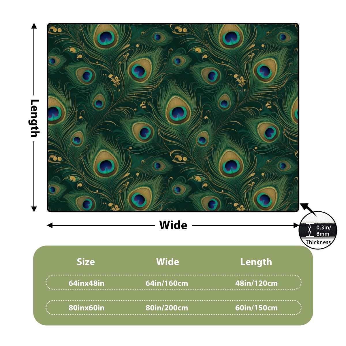 Paw Teal Gold — Rug