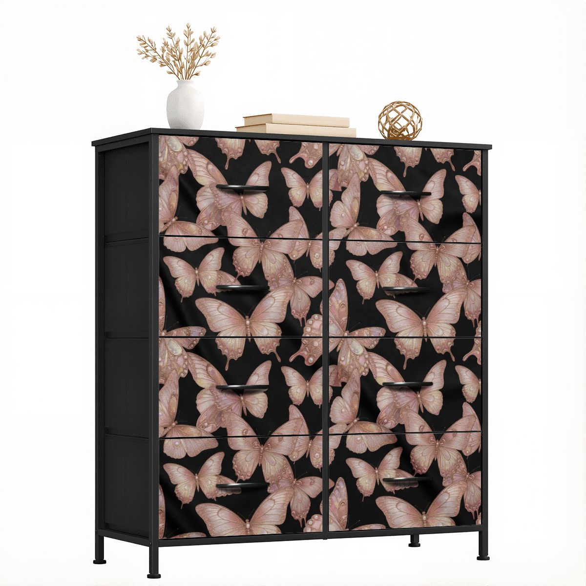 8Drawer Dresser 05motylerosegold