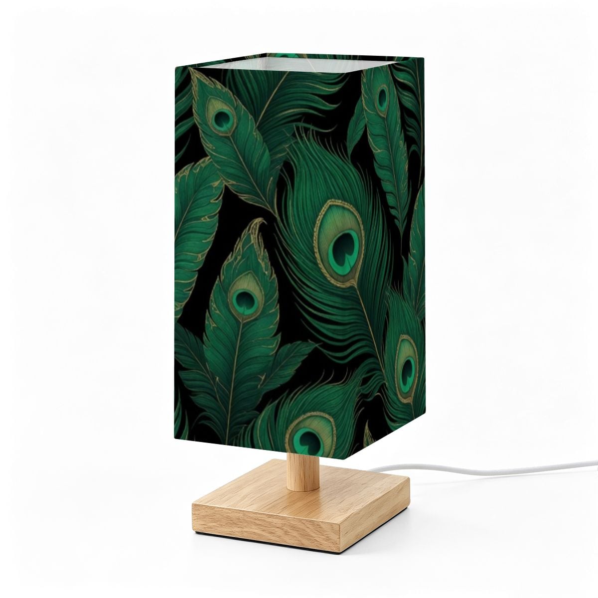 Paw Liscie — Lampa stołowa kwadratowa
