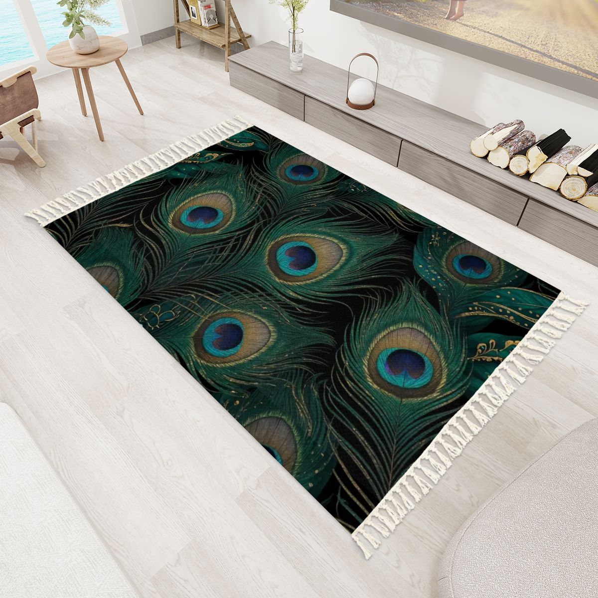 Paw Szmaragd — Rug with tassels