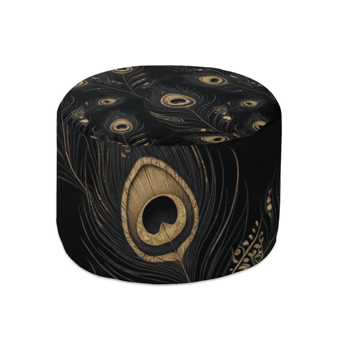 Round Pouf Ottoman 07pawzloto