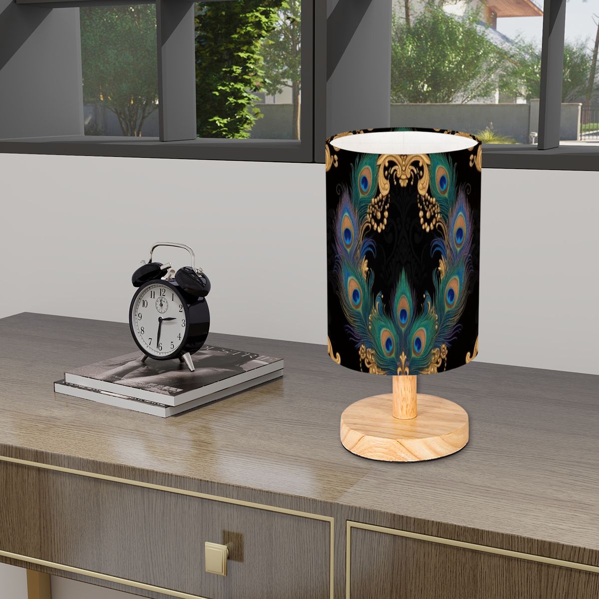 Paw Barok — Lampe de table cylindrique
