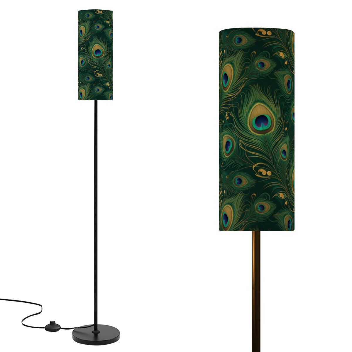 Paw Teal Gold — Lampa podłogowa
