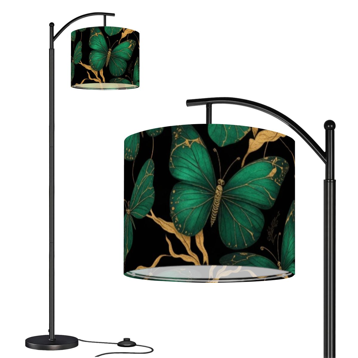 Motyle Szmaragd — Arc floor lamp