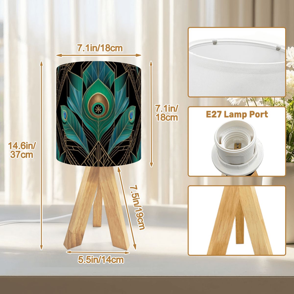 Paw Deco — Lampe de table trépied