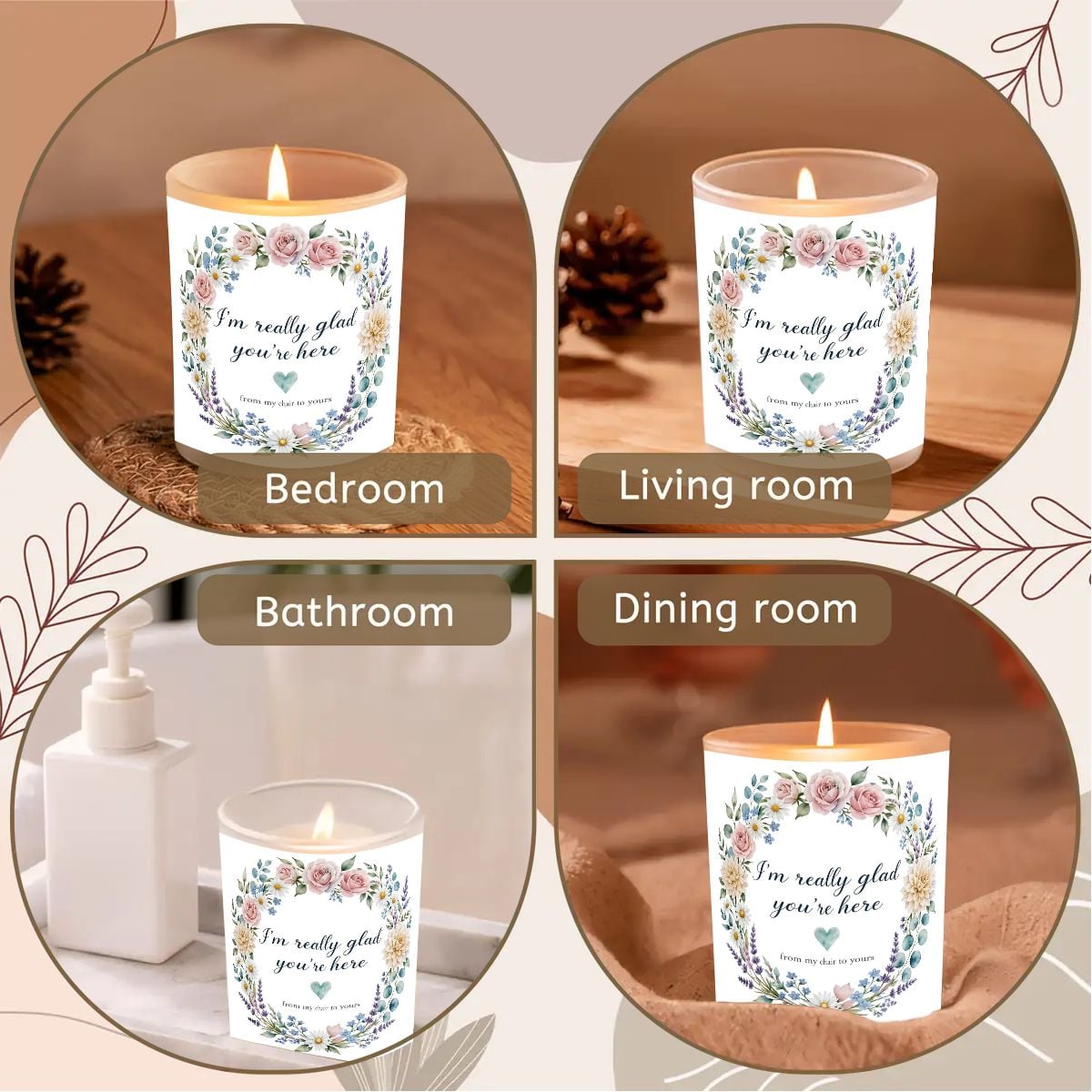 Frosted Jar Scented Candle with Lid (6oz) imreallyglad – view 8