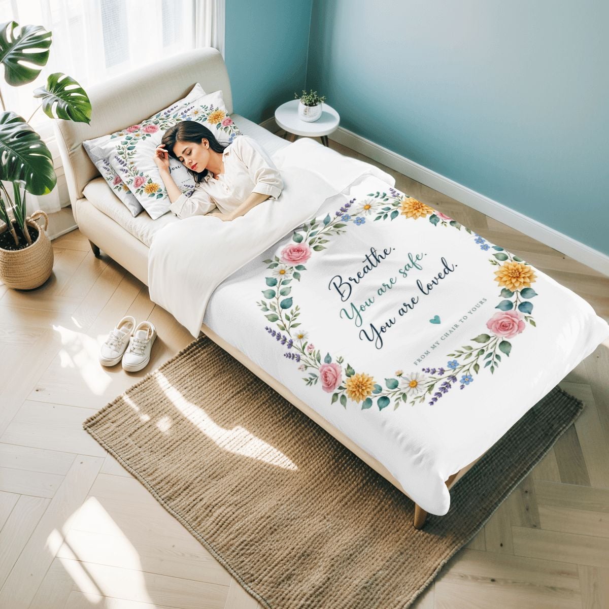 Twin Duvet Cover Set 68"x86" breathe – view 9