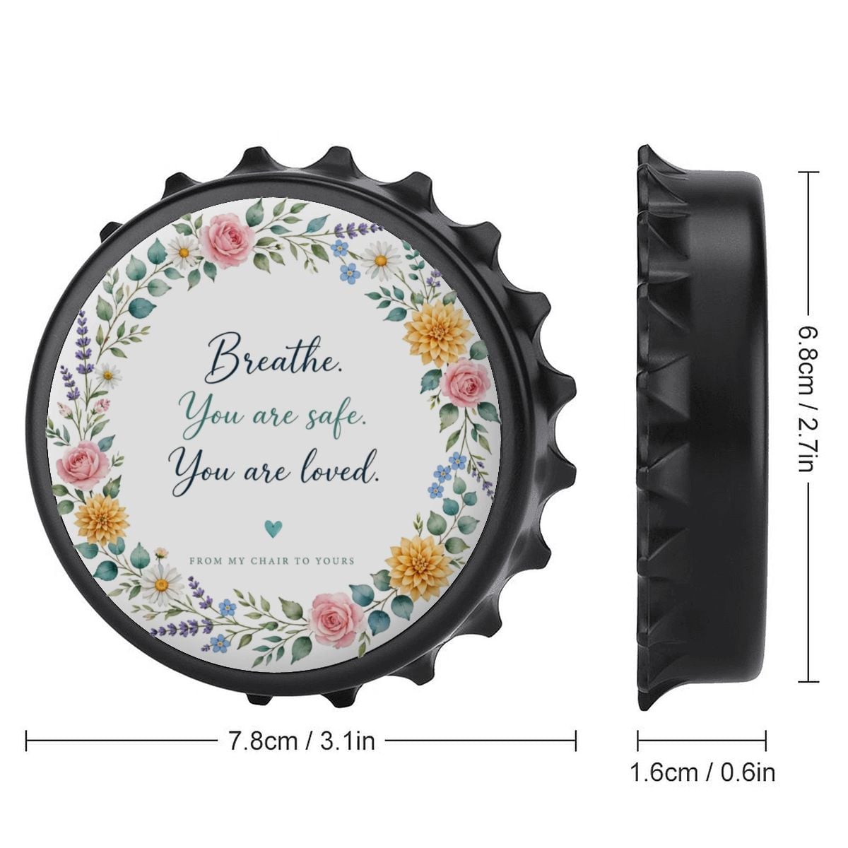 Magnetic Bottle Opener for Fridge Decor – view 2