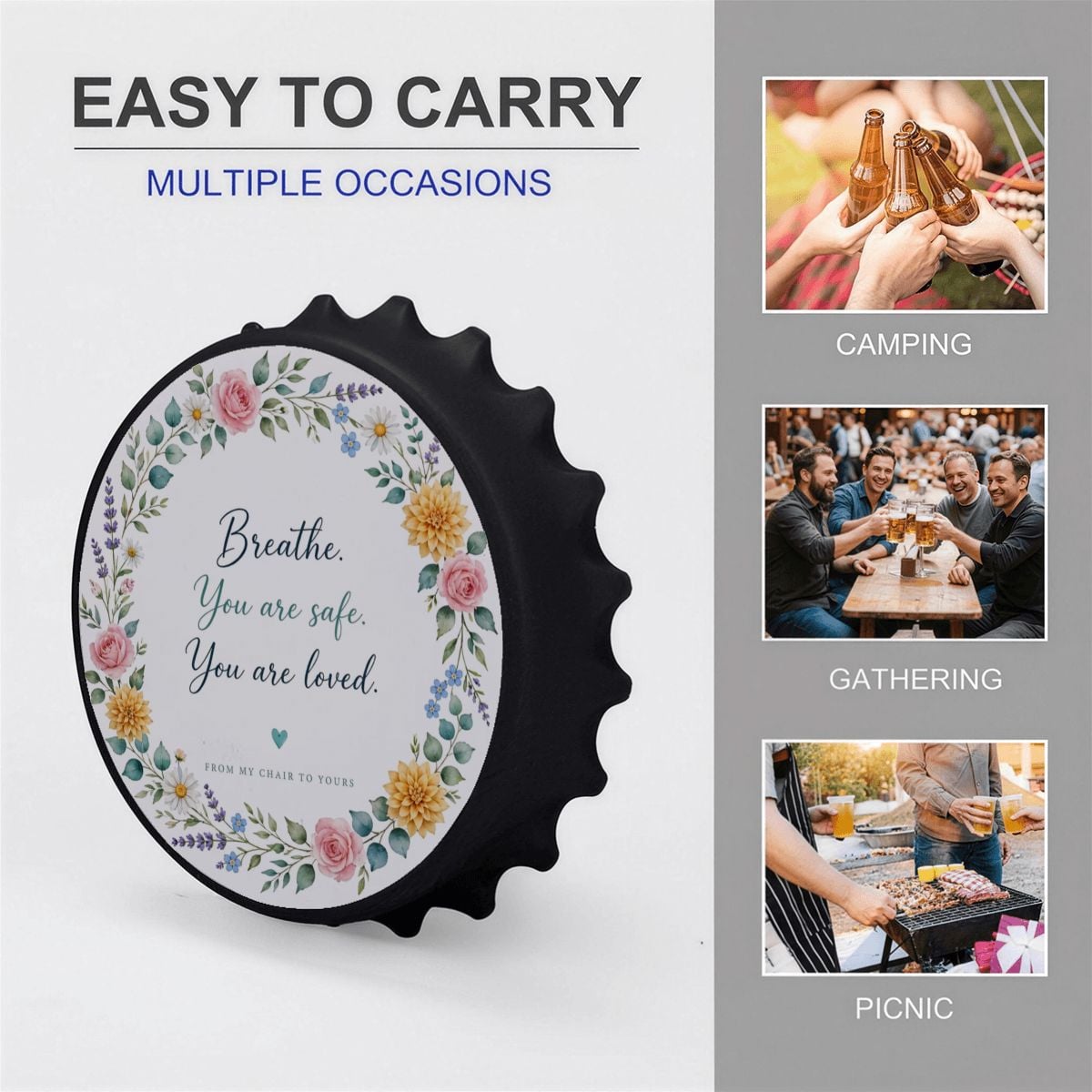 Magnetic Bottle Opener for Fridge Decor – view 5