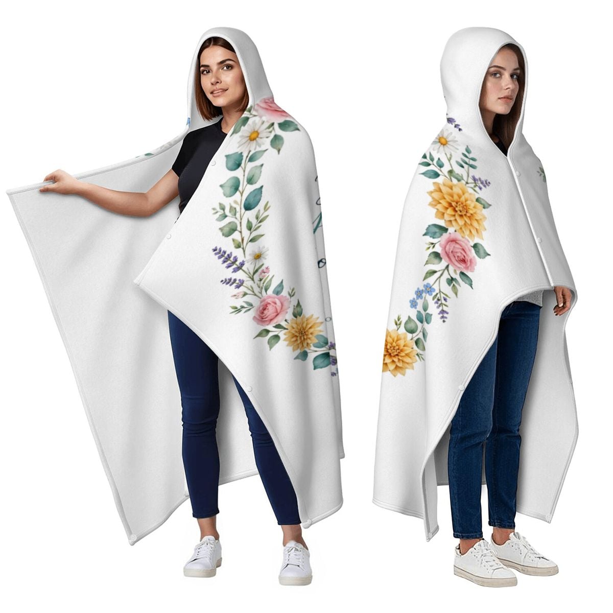 Flannel Wearable Blanket "Breathe Collection" – view 2