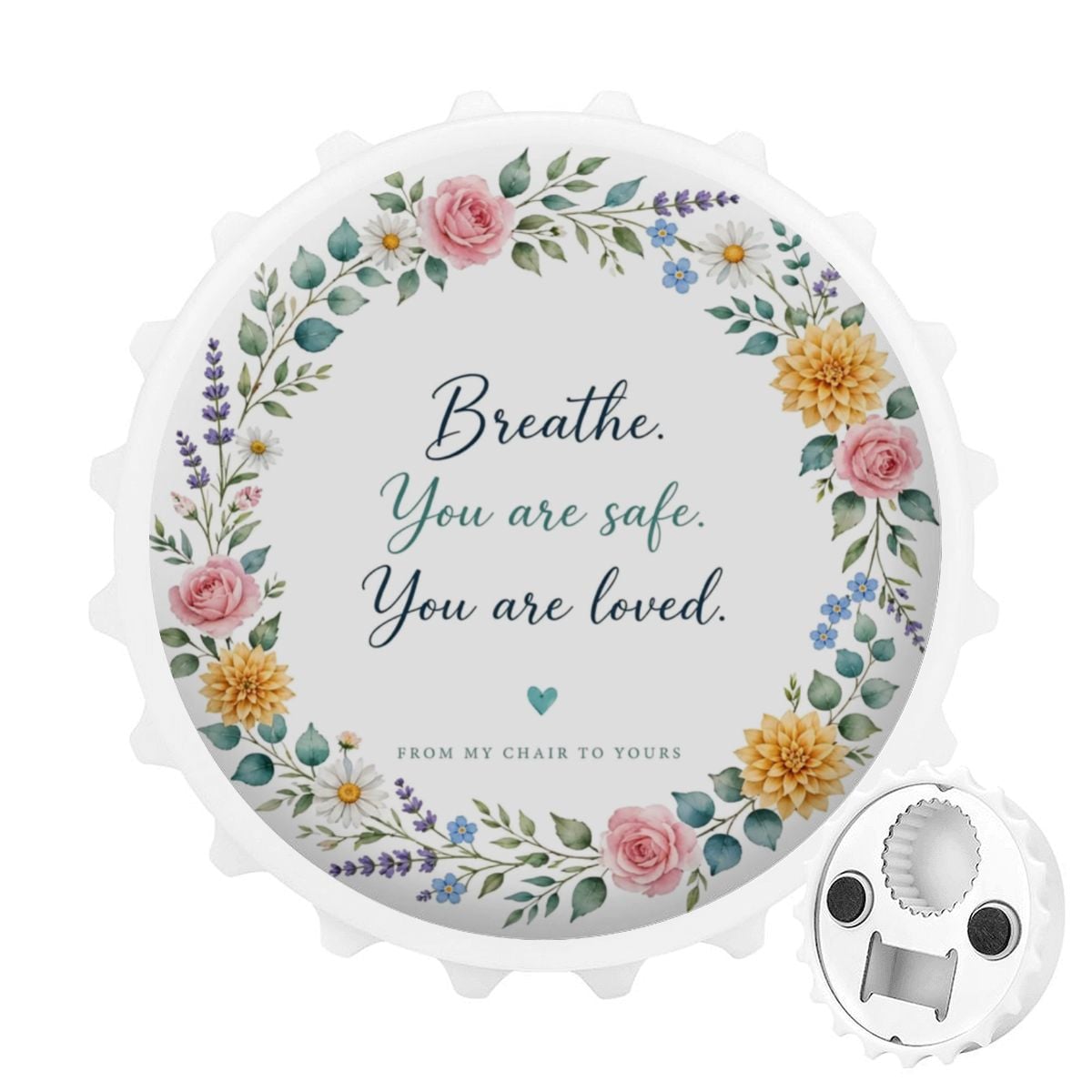 Magnetic Bottle Opener for Fridge Decor – white / One Size