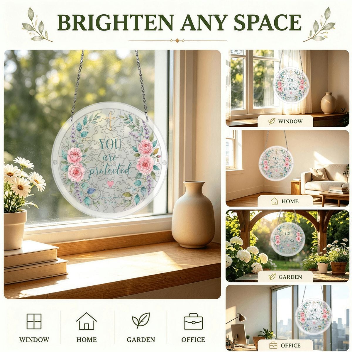 Acrylic Puzzle Suncatcher (Made in USA) – view 7